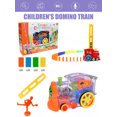thumbnail image 2 of Muyoka Austok Juego de tren de dominó de 80 piezas, tren divertido y colorido con sonidos, juego de bloques de dominó para construir y apilar juguetes para niños y niñas, juego de tren de juguete de c Muyoka Hogar, 2 of 7