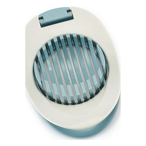 Egg Slicer for Hard Boiled Eggs, Egg Cutter Strawberry Slicer, Heavy Duty Stainless Steel Wire Egg Cutter for Hard Boiled Eggs, Soft Fruits, Butter, Mushroom (Blue/1 Pcs) 3.23x4.72"