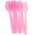 thumbnail image 4 of 100 Pcs Durable Pink Plastic Dessert Spoons for Daily Use Party Tableware Lightweight and Portable, 4 of 5