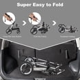 thumbnail image 5 of Costway Folding Aluminum Infant Baby Stroller Kids Carriage Pushchair W/ Diaper Bag Gray, 5 of 8