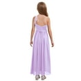 thumbnail image 2 of Manyakai Junior Bridesmaid Dresses Girl's One Shoulder Wedding Pageant Party Ball Gown Lavender 14, 2 of 7