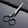 thumbnail image 2 of Tijeras de seguridad para recortar vello de nariz redondeada, multiusos, con punta redonda, para vello facial, cejas, barba y bigote., 2 of 7