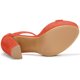 thumbnail image 5 of Sandalias de Plataforma Allegra K Correa de Tobillo Tacón Alto Naranja 38, 5 of 6