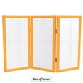 thumbnail image 2 of Red Lantern 2 ft. Short Desktop Double Cross Shoji Screen - Honey - 3 Panels, 2 of 8
