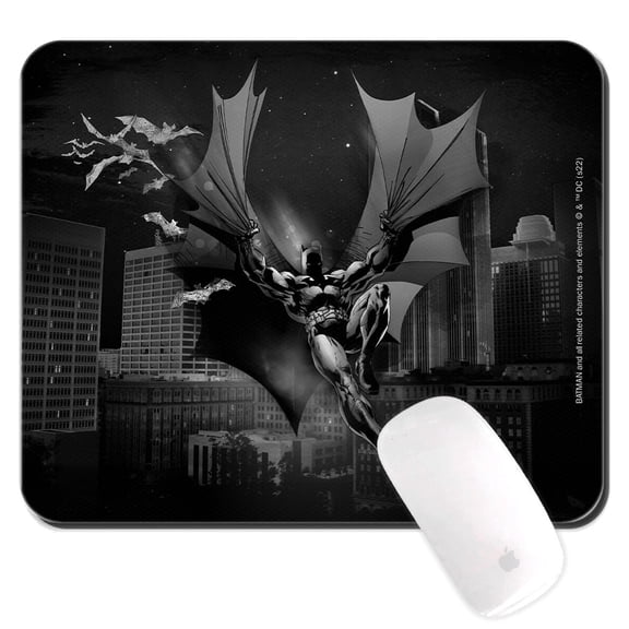 DC Original and Officially Licensed Mouse Pad for PC, Batman 073 Black, 9x7,5in