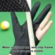 thumbnail image 4 of Toystoory Control de bola blanca con guantes de entrenamiento de tres dedos Billar Snooker de dedo Entrenamiento de billar Billar negro-rojo Bien, 4 of 6