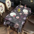 thumbnail image 2 of Pioneer Flower Floral Print Pattern Rectangle Tablecloth 60"x102", Waterproof Polyester Table Cloth, Wipeable Spillproof for Dining Camping Indoor Outdoor, 2 of 6
