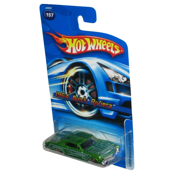 Hot Wheels 1964 Buick Riviera (2006) Mattel Green Toy Car #157