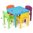 thumbnail image 3 of Set de mesa y 4 sillas Humble Crew Tot Tutors Aqua Blue, 3 of 6