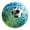 E50, variant on Football Green Stadium Lights Soccer PVC Wall Clock Modern Design Home Decor Bedroom Silent Oclock Watch Wall for Living Room（10 Inch）