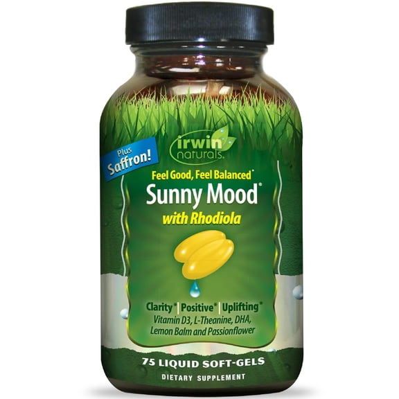 Irwin Naturals Sunny Mood - 75 Liquid Soft-Gels