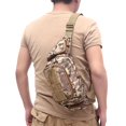 thumbnail image 4 of 1 Uds., Riñonera portátil, bolsa de mensajero, soporte para botella de agua, bolsa de mensajero, Unisex con cinturón de viaje para exteriores Camuflaje Soledad paquete de cintura, 4 of 10