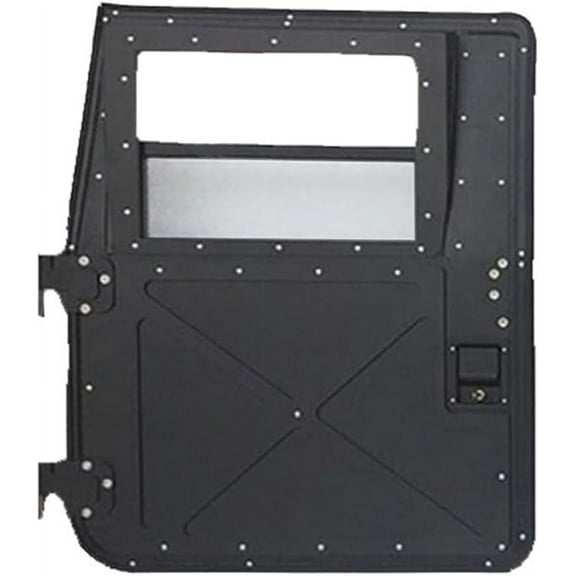 Military Hard X-Door, Front Left Driver's Side, BLACK