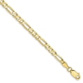 thumbnail image 1 of 10K Yellow Gold 4mm Light Figaro Chain, 1 of 2