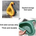thumbnail image 3 of Thickened Triangle Sink Holder, Swan Shaped Sink Strainer Basket, Kitchen Drain Rack Storage Shelf for Fruits, Vegetables, Waste, Leftovers (Yellow), 3 of 5