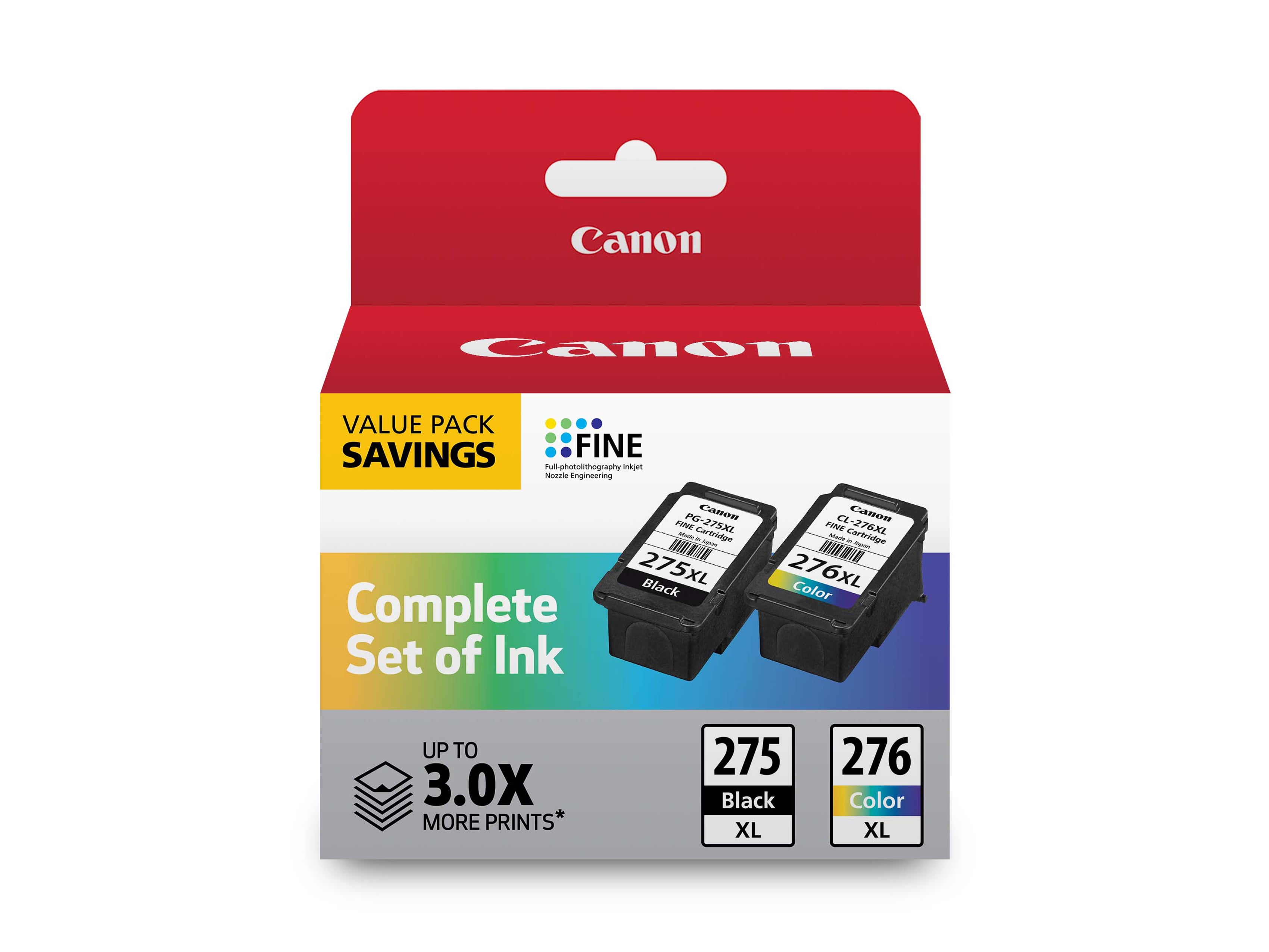Canon PG-275 XL Black, CL-276 XL Color Ink Cartridge, PIXMA