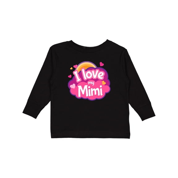 Inktastic I Love My Mimi Grandma Girls Long Sleeve Toddler T-Shirt