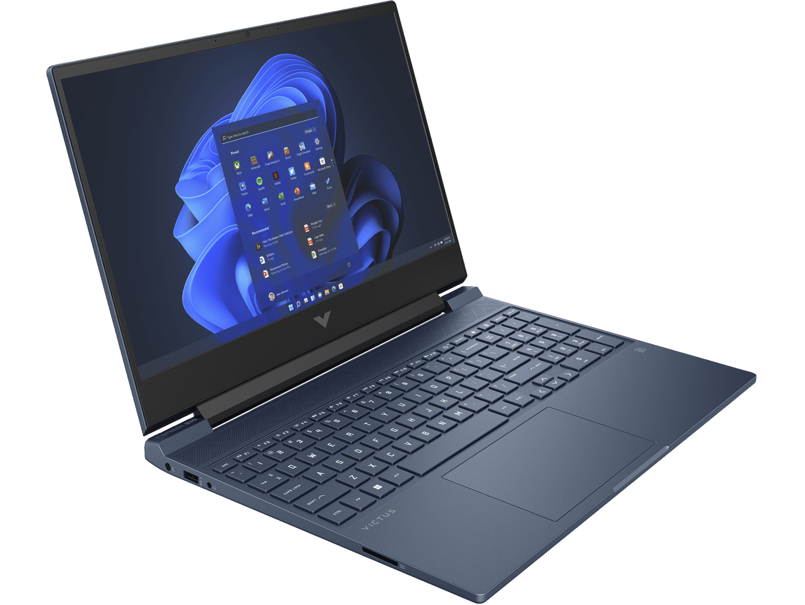 HP Victus 15 Premium Gaming Laptop 15.6" FHD IPS Anti-glare 144Hz Intel 8-core i5-12450H 16GB DDR4 512GB SSD GeForce RTX 3050 Backlit B&O Fast Charging Win11 Blue