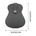thumbnail image 2 of Guitar Pick Case Stainless Steel Storage Bag for Guitar Paddles with Leather Gift Packaging, 2 of 4