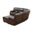 thumbnail image 5 of MAYEERTY 5-Seater Recliner Sofa Set - Faux Leather with Storage & Push-Back Chaise for Family Living Room & Home Theater, 5 of 12