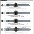 thumbnail image 2 of Bracelet de Montre en Caoutchouc Silicone, 18mm, Gris, 2 of 6