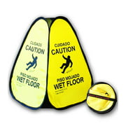 20" Yellow Pop-up Bi-Lingual Pocket Safety Cone by Novus Safety Products