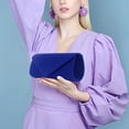 thumbnail image 3 of Dsscvnef Women Evening Bag Clutch Purse Handbag With Detachable Chain Strap for Wedding Cocktail Party Velvet Solid Color, 3 of 3