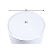 17.5 Round Diffuser Translucent by Home Concept frosted White (will Soften Light from Drum Lampshades and Pendants)