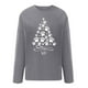 thumbnail image 4 of Sudaderas de Cuello Redondo de Navidad Para Mujer Primavera Otoño Manga Larga Impreso Suéter Top Odeerbi ODB193619, 4 of 5