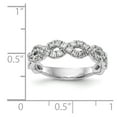 thumbnail image 7 of 14K White Gold Ring Band Wedding Diamond, Lab Grown Round, Size 7, 7 of 7