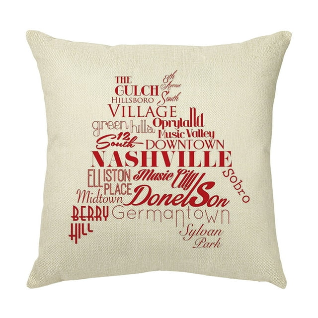 Up to 65% Off SMihono Independence Day Pillowcase Cartoon Style Linen Digital Printing Pillowcase