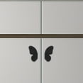 thumbnail image 4 of FRCOLOR Butterfly Cabinet Handles with Black Aluminum Alloy Finish for Home Use 1 Pair, 4 of 8