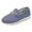 Blue, variant on IUJSOY Loafers for Women Metal Chain Platform Sneakers Slip on Walking Shoes Non-Slip Flats