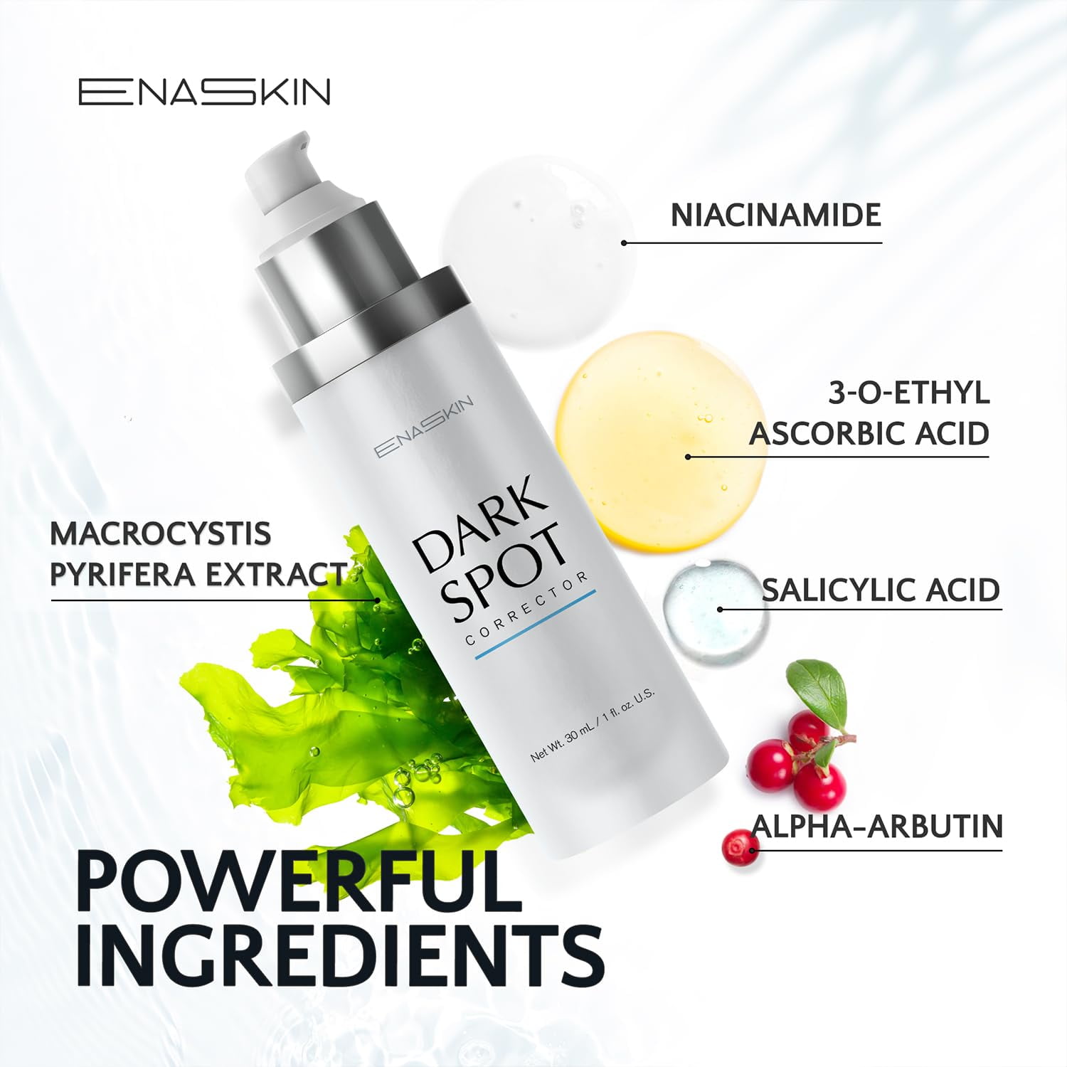 Enaskin Naturals Dark Spot Corrector Face Serum, Skincare Serum for Face and Body,1.7 fl oz