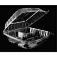 thumbnail image 6 of ClearSeal Hinged-Lid Plastic Containers, 8.25 x 8.25 x 3, Clear, Plastic, 125/Pack, 2 Packs/Carton | Bundle of 2, 6 of 6