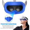 thumbnail image 3 of Replacement Silicone Eye Cover for Quest 2 VR-Headset Face Light Blocking Sweatproof Washable Pad, 3 of 7