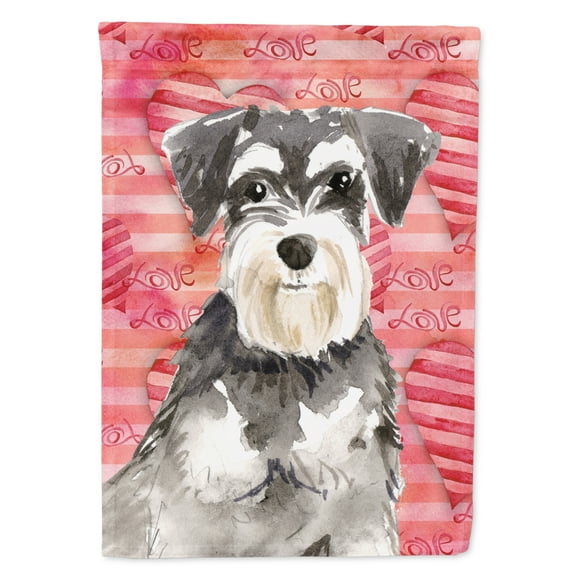 Love a Schnauzer 2 House Flag
