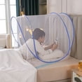 thumbnail image 3 of JIEMUCES Foldable Mosquito Net Portable Adjustable Mosquito Net Travel Insect-proof Sleeping Net for Summer Dormitory Bed Camping, 3 of 8