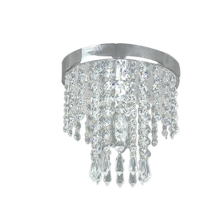 

Modern Simplicity K9 Crystal Chandelier LED Ceiling Lamp Wide Pressure 85-265V E14 Lamp Head 5W Light Source Bedroom Living Room