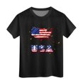 thumbnail image 1 of TZEWGL Tops For Newborn Short Sleeved Independence Day Printed Crewneck Blouse For Newborns size 3-4T, 1 of 4