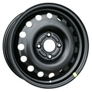 15 X 6 New Standard Replacement Steel Wheel Replica, Black, Fits 2004-2011 Ford Focus