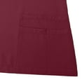 thumbnail image 7 of Men's Workwear Scrubs 2-Piece Uniform Set, Solid Color Cross V-Neck Short Sleeve Pocket Tee and Pants, For Medical Nursing Professionals,Wine,2XL, 7 of 7
