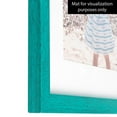 thumbnail image 5 of ArtToFrames 14x17 inch Distressed Aqua Picture Frame, Green Wood Poster Frame (4485), 5 of 8