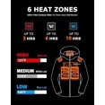 thumbnail image 3 of Venustas Heated Jacket with Battery Pack (Unisex), Heated Coat for Women and Men with Detachable Hood (Black,XS), 3 of 9