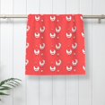 thumbnail image 5 of Fotbe Cartoon Rooster Pattern Premium Towels , (27.5x16in) Lightweight and Highly Absorbent Quick Drying Microfiber Towel, Perfect for Daily Use, 5 of 6