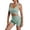 Mint Green, variant on LIUJUNSHOP Women 2 Piece Workout Sets High Waisted Biker Shorts with Pockets Built in bra Racerback Tank Tops Green L