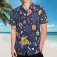 thumbnail image 5 of High Quality Hawaiian Shirts for Men Short Sleeve Aloha Beach Shirt Floral Summer Casual Button Down Shirts Blouses 3GT82B, 5 of 7