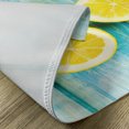 thumbnail image 5 of Ambesonne Lemon Place Mats Set of 4, Juicy Slices Wood, Standard Size, Yellow Sky Blue, 5 of 6