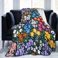 thumbnail image 5 of for Daisy Blanket Flannel Fleece Flower Daisy Throw Blankets for Adult and Kids Soft Fuzzy Plush Blanket Cozy Lightweight All Seasons for Travel Bed and Couch 60"x50", 5 of 6
