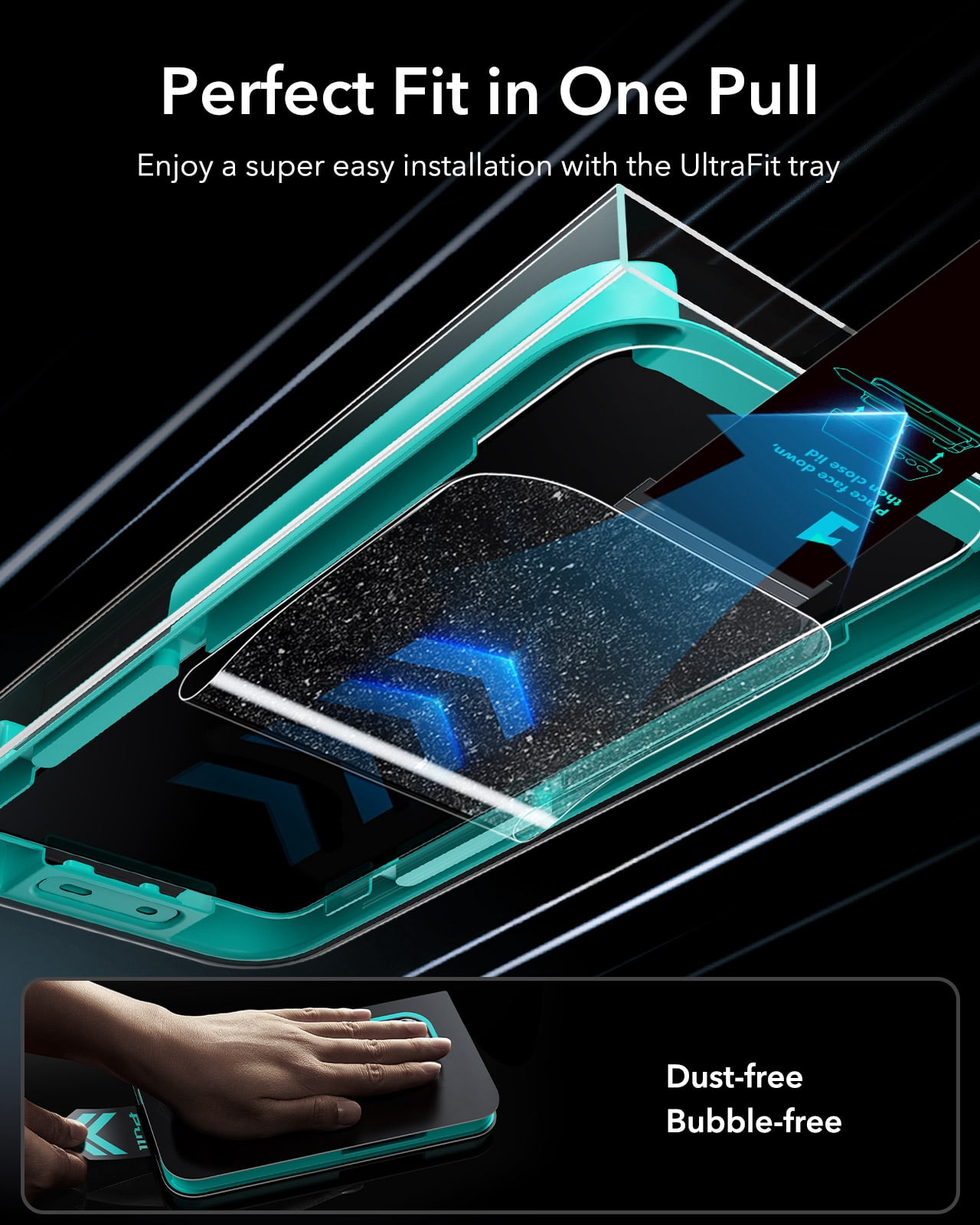 ESR 3-Pack Screen Protector Compatible with Samsung Galaxy S26 Ultra, Military-Grade 9H+ Armorite Tempered Glass with Anti-Reflective Coating & UltraFit Tray